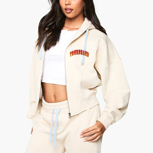 Nuevas Sudaderas con Capucha de Felpa para Mujer, de Primera Calidad, Personalizables, para Uso Diario Informal, Corte Holgado, Hombros Caídos, Color Sólido en la Parte Delantera - Product Image 4