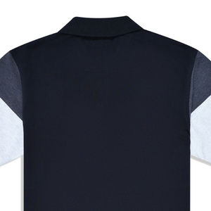 Polo personalizable de algodón 100% de gama alta para hombre, tela de patrón sólido, ecológico, XL oscuro, diseño de bloque negro, 6XL - Product Image 5