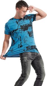 T-shirt pour homme imprimé sur mesure, 100% coton, col rond, manches courtes, coupe ample, motif lettres, respirant, séchage rapide - Product Image 6