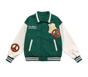Customizable <b>Vintage</b> <b>Varsity</b> <b>Jacket</b> 100% Wool Winter Lettermen Front Hip Hop Style Reasonable Price Chenille Embroidery Design - Product Image 3