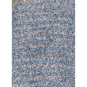 Maglione a Righe Blu Navy da Donna Style Co, Traspirante, Stile Coreano Casual, Taglia X-Large, per Autunno Inverno, Versione Larga con Stampa - Product Image 3