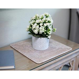 Square Placemat Handwoven Rattan Eco friendly products Made in Vietnam <b>Table</b> decoration Woven Placemat Wholesale Modern - Product Image 6