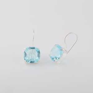 Pendientes de Plata de Ley con Topacio Azul Cielo, Joyería Bohemia con Piedra de Nacimiento de Diciembre, Elegante Regalo para Mujer - Product Image 6
