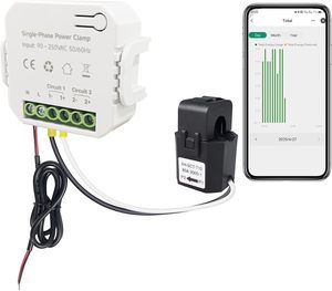 तुया एकल चरण क्लैंप ऊर्जा मीटर वाईफाई/जिग्बी 80-1000a बिजली मीटर स्मार्ट होम ऊर्जा मॉनिटर सौर स्मार्ट जीवन - Product Image 1