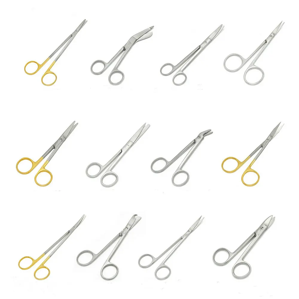 Professional Range of Surgical Scissors Iris, La Grange, Gum, and Micro Noyes Wire Cut Surgery Scissors Set