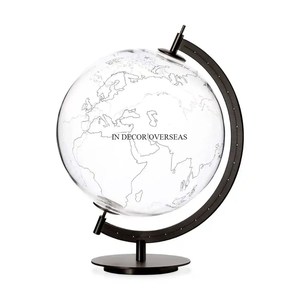 Venta al por mayor a granel Base de metal pulido Brillante De plata y soporte para girar globo terráqueo en un precio impresionante de la India - Product Image 2