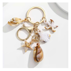 พวงกุญแจเปลือกหอยน่ารัก อะคริลิค รูปทรงเปลือกหอยทะเล ของที่ระลึกชายหาด ของขวัญโรแมนติกสำหรับคู่รัก ใช้ตกแต่งกระเป๋าเป้ กระเป๋าถือ เครื่องประดับแฟชั่น พวงกุญแจเปลือกหอย - Product Image 2