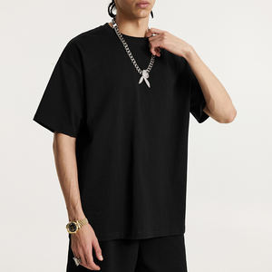 Camiseta Lisa unisex Camiseta personalizada simple Camiseta pesada de gran tamaño para hombres - Product Image 1