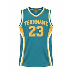 Camiseta de Baloncesto Personalizada para Equipo, Sublimación Personalizada Unisex, Corte Atlético, Transpirable, de Secado Rápido, Absorbe la Humedad - Product Image 1