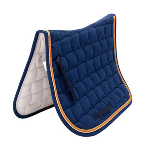 Tapis de selle professionnel anti-choc pour chevaux à poitrail haut, avec doublure respirante et protection de sangle renforcée - Product Image 1