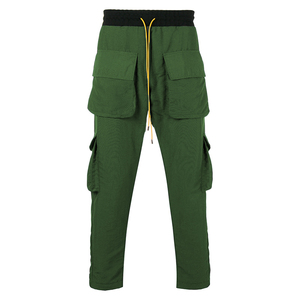 Pantalones Cargo térmicos de alta calidad 2023 personalizados de primera calidad para hombre, pantalones informales con 6 bolsillos para hombre, pantalones Cargo de Color gris - Product Image 3