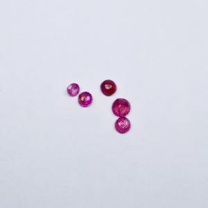 Rubis naturel de haute qualité du Mozambique, taille ronde brillante, pierre précieuse rose en vrac, 2 mm/3 mm, 0,75 ct, jeu de couleurs pour la fabrication de bijoux - Product Image 5