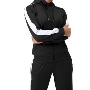 Conjunto Deportivo de Invierno para Mujer de Alta Calidad, con Cremallera, Pantalones Holgados de Cintura Alta Elástica y Top, Dos Piezas - Product Image 3