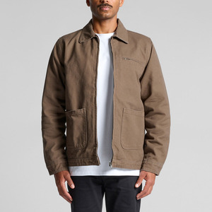 TWILL SPORTS Durable 100% Cotton <b>Duck</b> Canvas Men's Horn Button <b>Jacket</b> Embroidery Front Logo Clean Workwear Design Everyday - Product Image 1