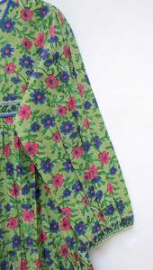 Vestido corto largo con botones y cuello en V para mujer, vestidos casuales de manga corta, manga larga, producto hecho a mano - Product Image 2