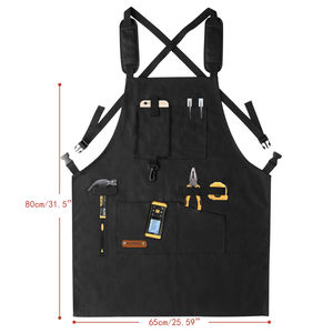 Custom Logo Barista <b>Apron</b> Natural Kitchen Cooking <b>Apron</b> Printed Customized Supermarket Restaurant Uniform <b>Apron</b> - Product Image 3