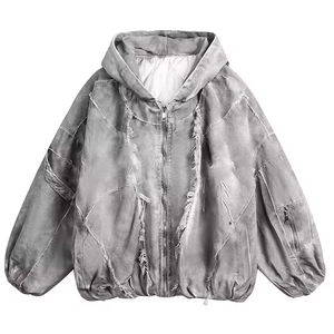 Sweat-shirts pour hommes personnalisés avec logo imprimé, qualité délavée, appliqué, broderie, 500 g/m², surdimensionné, lavage à l'acide, coton français - Product Image 5