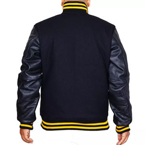 Veste universitaire chaude d'hiver de basket-ball Letterman pour hommes de qualité supérieure à la mode OEM fabrication logo personnalisé broderie - Product Image 3