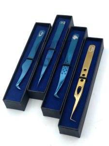 Pince à épiler professionnelle GETUP BROSONS IMPEX GBI-EET-2513 de différentes couleurs, spéciale Halloween, pour extensions de cils - Product Image 3