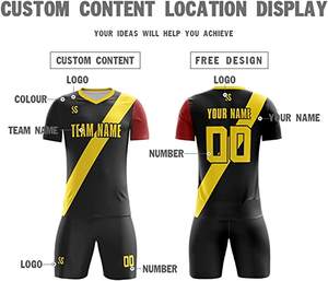 Kit de uniforme de fútbol de poliéster de alta calidad Logotipo personalizado y nombre Impresión por sublimación Nuevo modelo OEM Precio bajo - Product Image 4