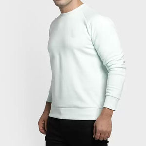 Sweat-shirt oversize pour homme en coton 100% léger, coupe décontractée, respirant, ample, pour la marche quotidienne - Product Image 2