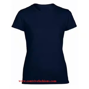 OEM Custom 100% Cotton <b>T</b>-<b>Shirts</b> for Women Plus Size Casual Wear Personalized Printing Embroidery <b>Sequined</b> Diamond Short Length - Product Image 5