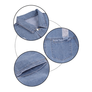 Chaqueta de Mezclilla para Hombre, con Cuello Alto y Logotipo Frontal, Personalizada, de Invierno, Resistente al Viento, de Alta Calidad, Secado Rápido, Estilo Urbano - Product Image 5