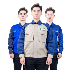 เสื้อแจ็คเก็ตทำงานผ้าโพลีเอสเตอร์ทันสมัย ผสมผสานฟังก์ชั่นและการออกแบบที่สวยงาม แห้งเร็ว ระบายอากาศได้ดี ทนทาน แขนยาว เหมาะสำหรับพนักงานโรงงาน - Product Image 2