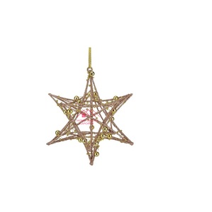 Adornos Metálicos de Pentagrama Hueco de Primera Calidad para Navidad 2025, Acabado Dorado, 100 Piezas para Decoración de Fiestas, Venta al por Mayor - Product Image 2