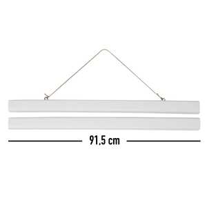 Tiras Magnéticas Blancas de Plástico para Pósteres de 91.5 cm, Compatibles con Técnicas de Impresión Digital - Product Image 2