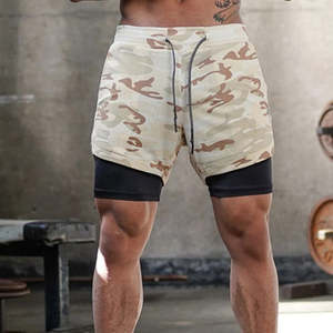 2025กางเกงวิ่งขาสั้นสำหรับผู้ชายกางเกงออกกำลังกายสีพื้นเข้ารูประบายอากาศได้ดีมีสไตล์ไม่เหมือนใครสำหรับฤดูร้อน - Product Image 6