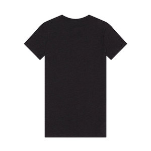 Camiseta Personalizada para Mujer, Cuello Redondo Profundo, Corte Ajustado, 100% Algodón, Negra, Color Sólido - Product Image 4