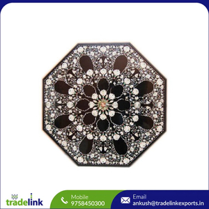 Modern <b>Marble</b> Inlay Convertible Glass <b>Side</b> <b>Table</b> <b>Top</b> for Living Room Home Furniture - Product Image 2