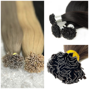 Blond Miel Remy Blend V Tip Extensions Permanent Tangle-Free, Cheveux de qualité salon - Product Image 6