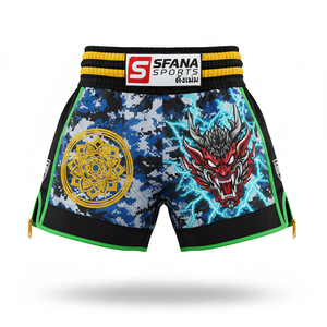 กางเกงมวยไทยคิกบ็อกซิ่งผู้ชาย SFANA SPORTS ออกแบบเอง ผ้าทนทาน แห้งเร็ว 180 กรัม รับสกรีนโลโก้ สำหรับฝึกซ้อม MMA มวยไทย - Product Image 5