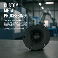 Procesamiento de Metales Personalizado, Piezas de Repuesto para Máquinas CNC, Componentes de Precisión de Aluminio y Acero Inoxidable de 5 Ejes, Electroerosión por Hilo, Perforación, Robótica