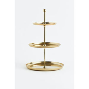 Support à gâteau à 3 étages en laiton de qualité supérieure, finition dorée, forme ronde, pour mariage, anniversaire, décoration de table, présentoir - Product Image 5