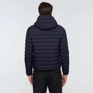 Veste chauffante à capuche sur mesure OEM 2025, manteau rembourré gonflé, veste d'hiver noire pour homme, veste gonflée personnalisée pour homme, livraison DDP - Product Image 5