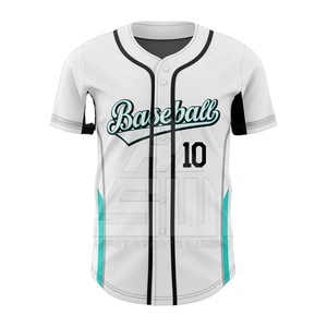 Camiseta de Béisbol para Hombre Hecha de Poliéster, Transpirable, Talla Grande, Diseño y Logotipo Personalizados, Camiseta de Béisbol de Alta Calidad - Product Image 3