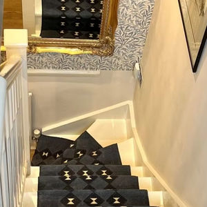 La mejor Alfombra tejida a mano Kilim, corredor de escalera hecho a mano, corredor con estampado Floral moderno, última colección, lavable - Product Image 1