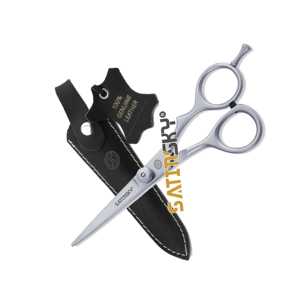 Ciseaux de coiffure professionnels 3 anneaux en acier inoxydable de 7 pouces, lame fine et tranchante pour barbier - Product Image 5