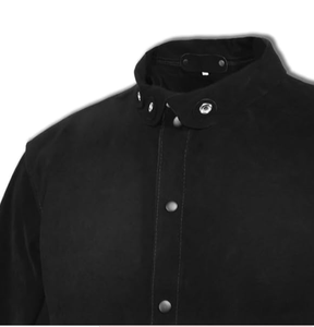Chaqueta de soldadura seguridad resistente al calor fuerte cosido tamaños personalizados a prueba de fuego Anti corte chaqueta de soldadura de cuero para la venta - Product Image 5