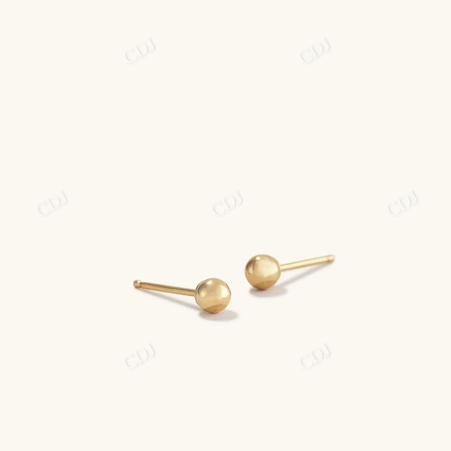 Dainty 925 Sterling Silver 18K Gold Sphere Studs Petites boucles d'oreilles Clous d'oreilles pour elle Boule Perle Boucle d'oreille de luxe piercing pour elle