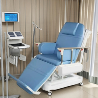 Chaise électrique de dialyse d'hémodialyse de Recliner de traitement direct de don de sang d'hôpital d'usine avec le système de contrôle central
