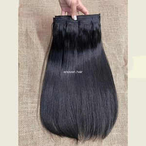 Extensions de cheveux vietnamiens de luxe à clipser, produites avec la technique slave et la technologie russe pour un volume naturel - Product Image 5