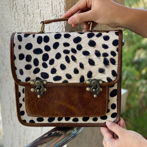 Nuevos bolsos hechos a mano de cuero de animales reales para mujer, elegante, informal, gran oferta, bolso cruzado de cuero occidental de alta calidad - Product Image 4