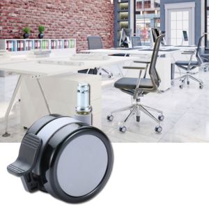 Ruedas de plástico con bloqueo de 75mm, ruedas de eje de carro - Product Image 2