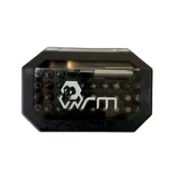 Ensemble de 34 embouts professionnels MRM de haute qualité 1/4" x 25 mm avec étui rigide, personnalisable OEM
