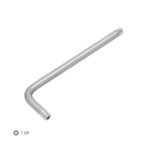 Chiave Torx Inviolabile Lunga in Acciaio Cromo Vanadio Professionale T09 - Product Image 3