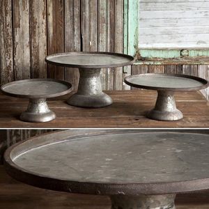 Soporte para Tartas de metal de diseño industrial con marco de acero en bruto y estructura minimalista, loft moderno, bodas y lugares elegantes - Product Image 5